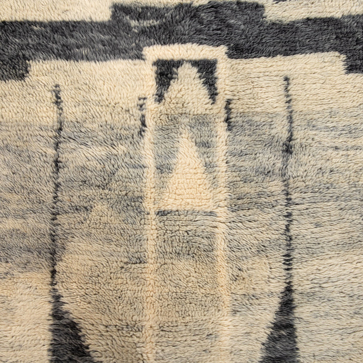 Natural Casablanca Moroccan Wool Runner - 3'3" x 17'