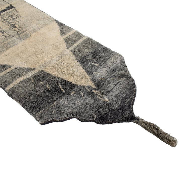 Natural Casablanca Moroccan Wool Runner - 3'3" x 17'