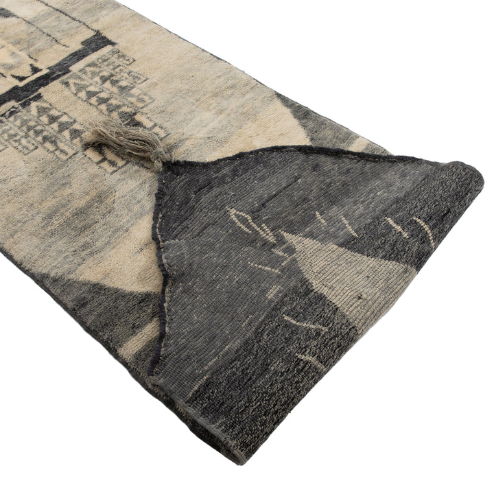 Natural Casablanca Moroccan Wool Runner - 3'3" x 17'