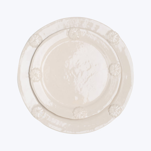 Flower Rim Dessert Plate