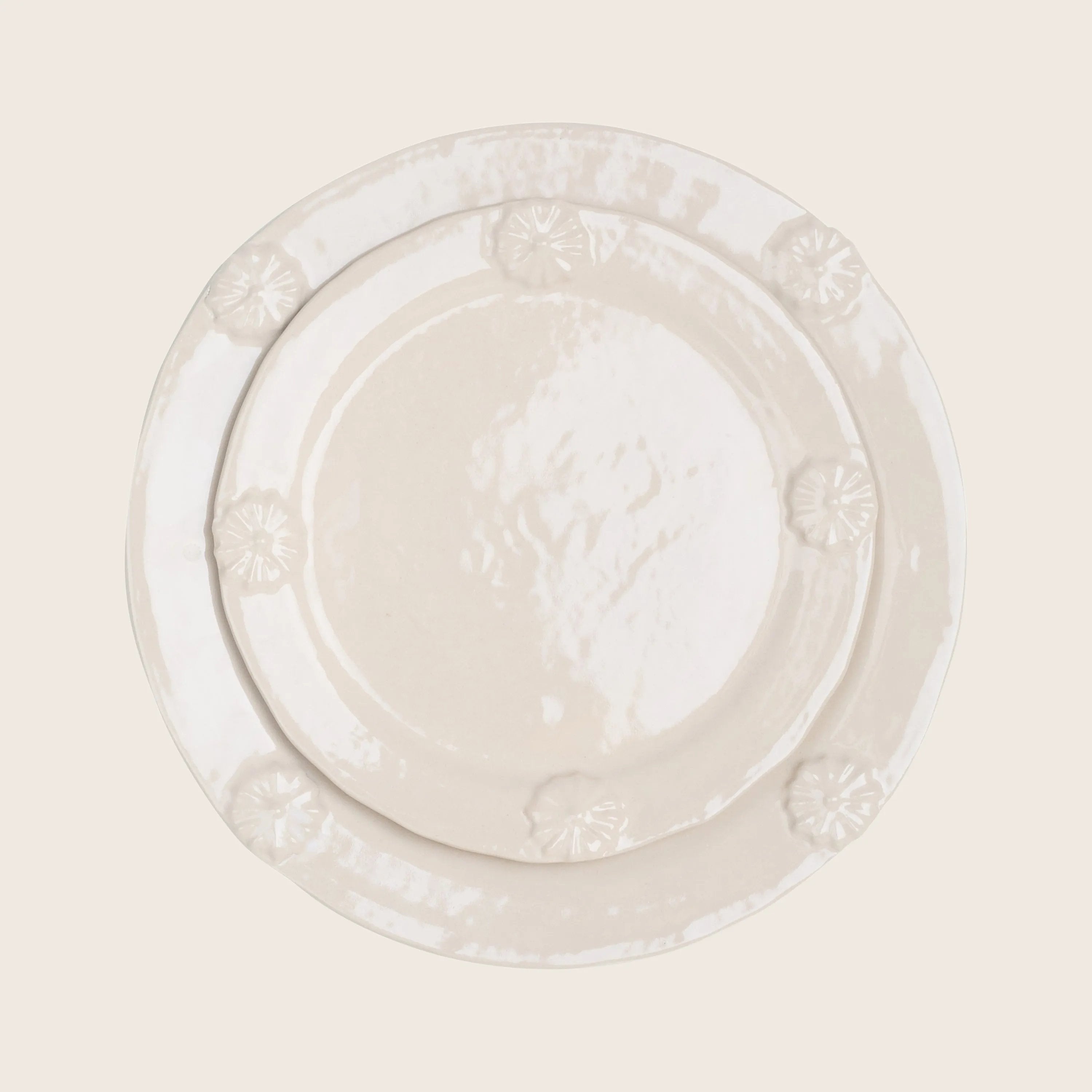 La Romaine Editions Flower Rim Dinner Plate - Thumbnail 2
