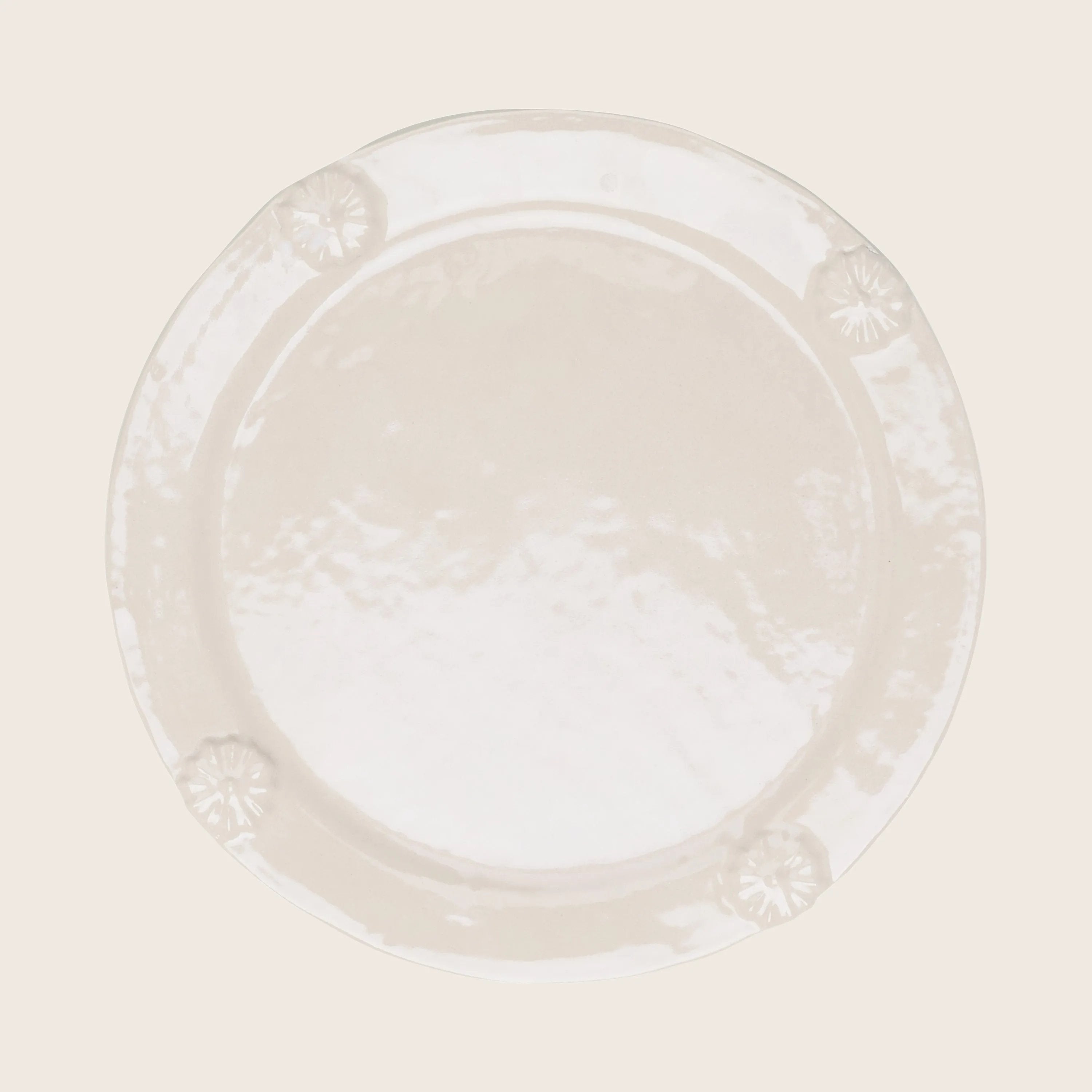 La Romaine Editions Flower Rim Dinner Plate