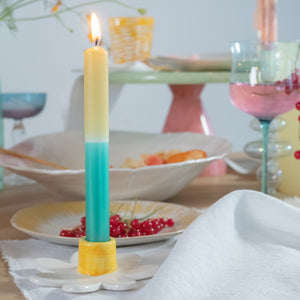 Daisy Candlestick Holder Yellow - hover