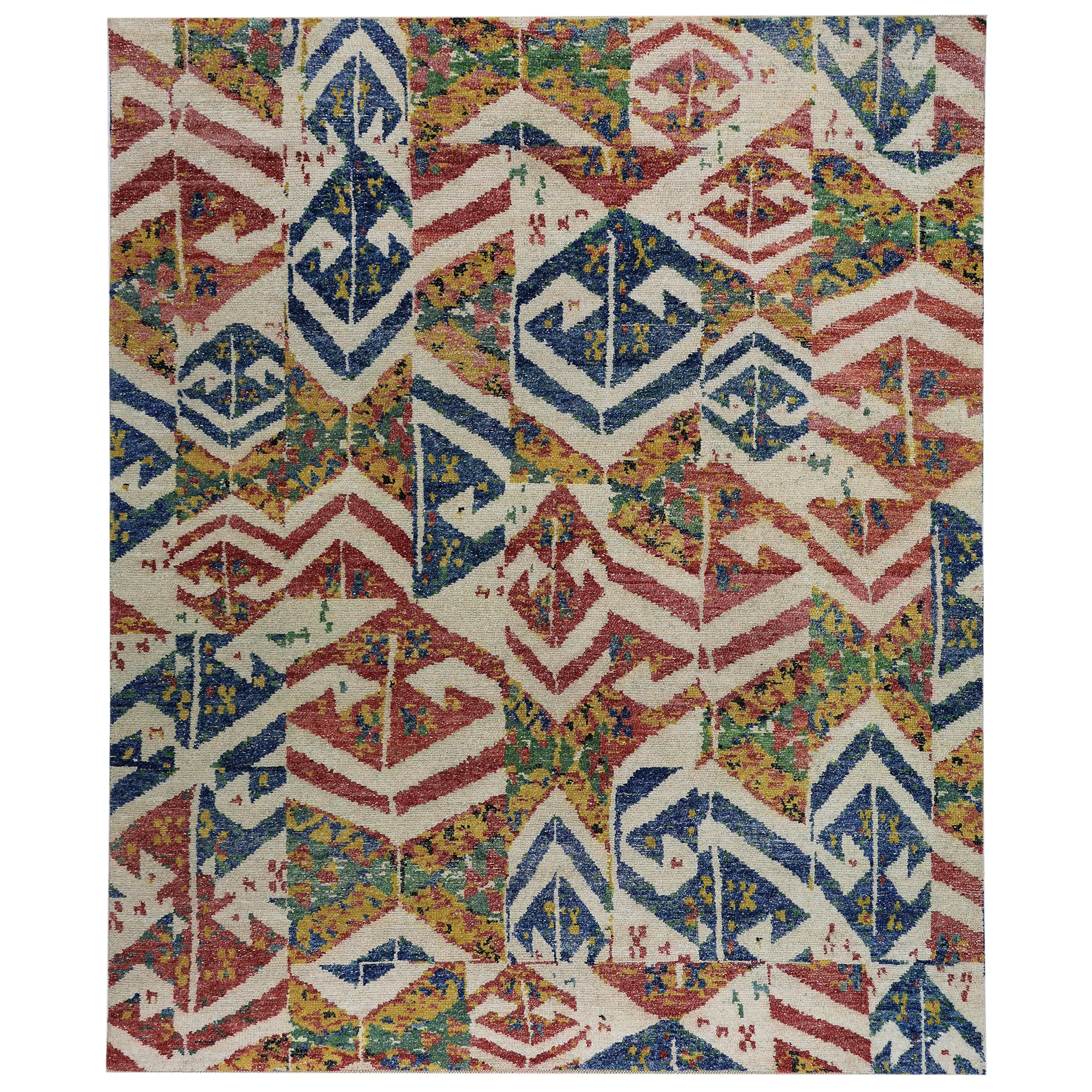 Multicolored Alchemy Contemporary Wool Rug - 8'1" x 9'9"