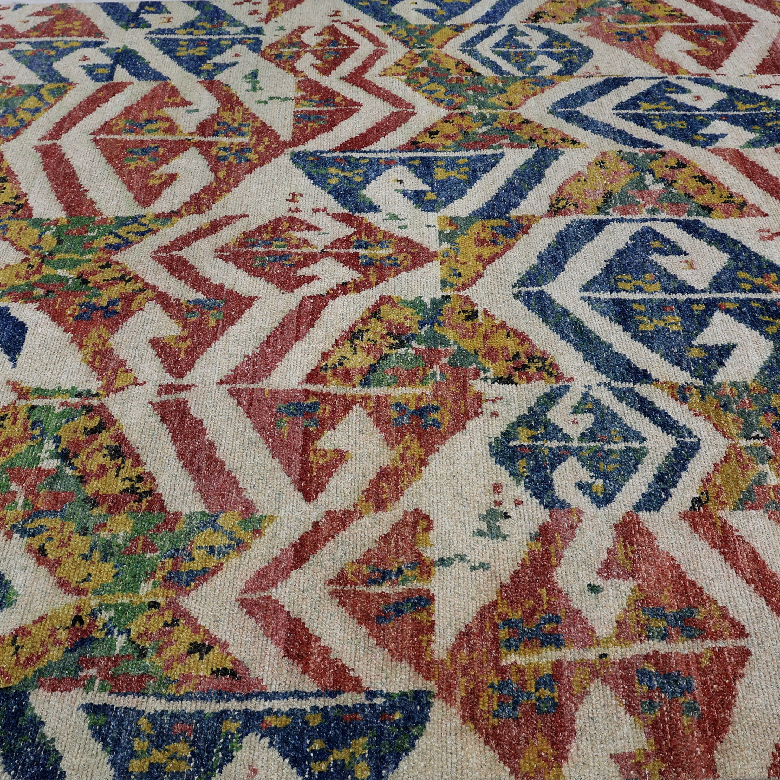 Multicolored Alchemy Contemporary Wool Rug - 8'1" x 9'9"