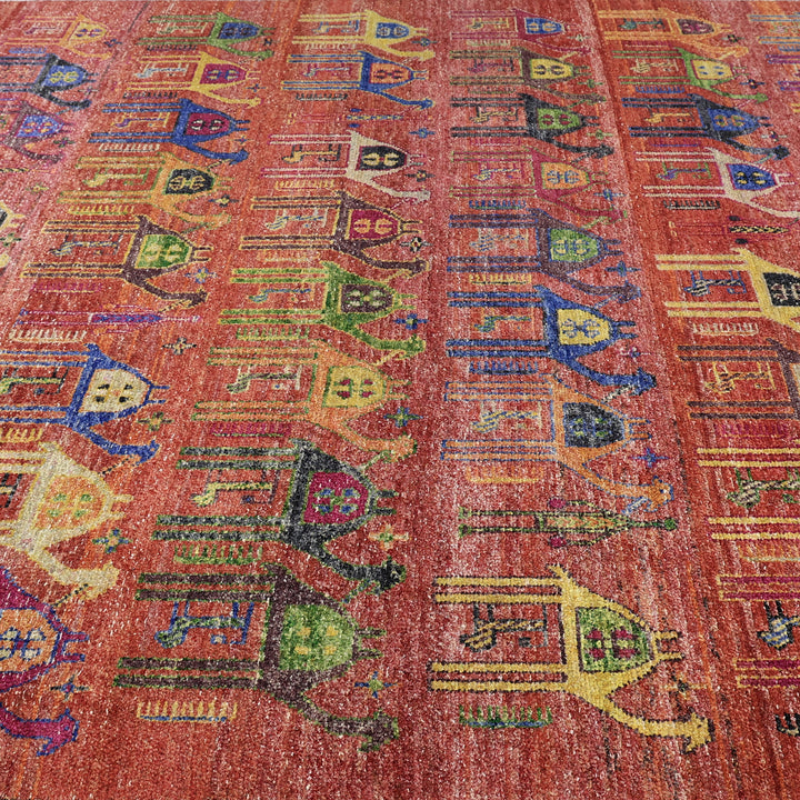 Red Alchemy Contemporary Wool Rug - 9'2" x 11'3"