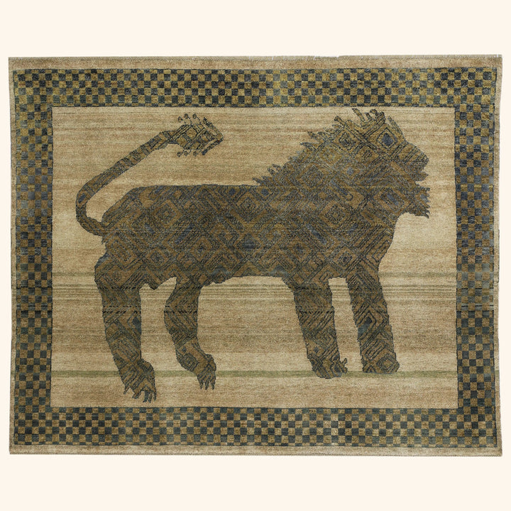 Brown Alchemy Transitional Wool & Silk Blend Rug - 5'11" x 4'10"