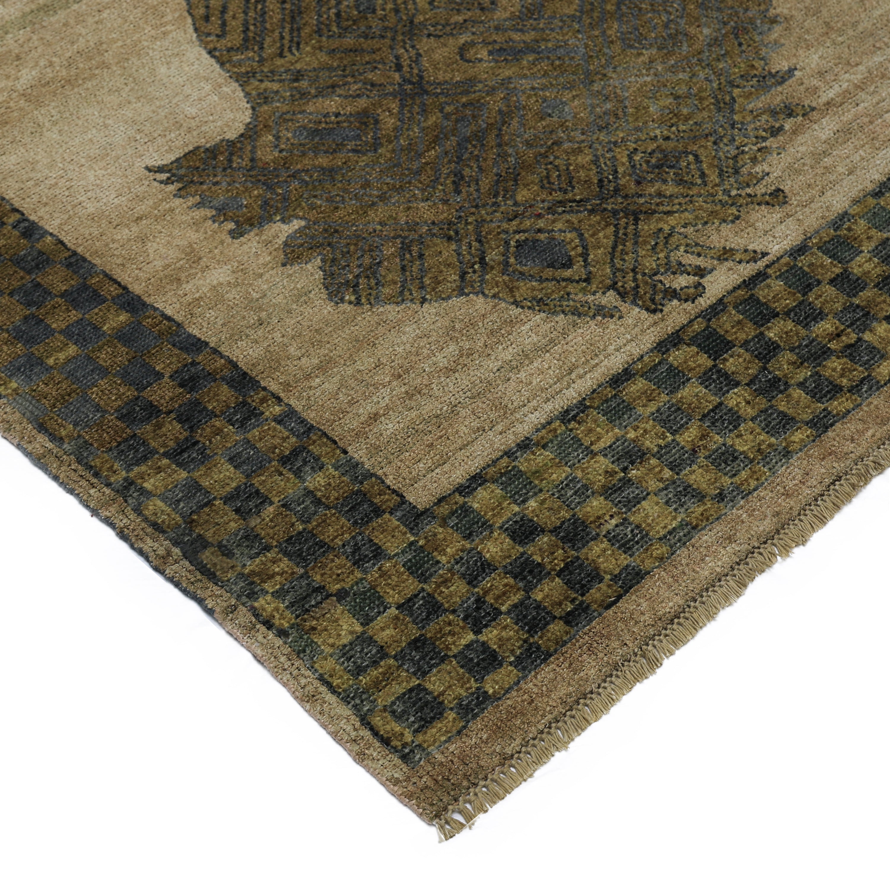 Brown Alchemy Transitional Wool & Silk Blend Rug - 5'11" x 4'10"