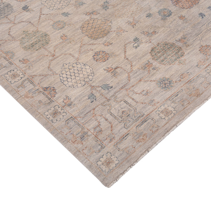 Grey Contemporary Silk Rug - 8' x 10'