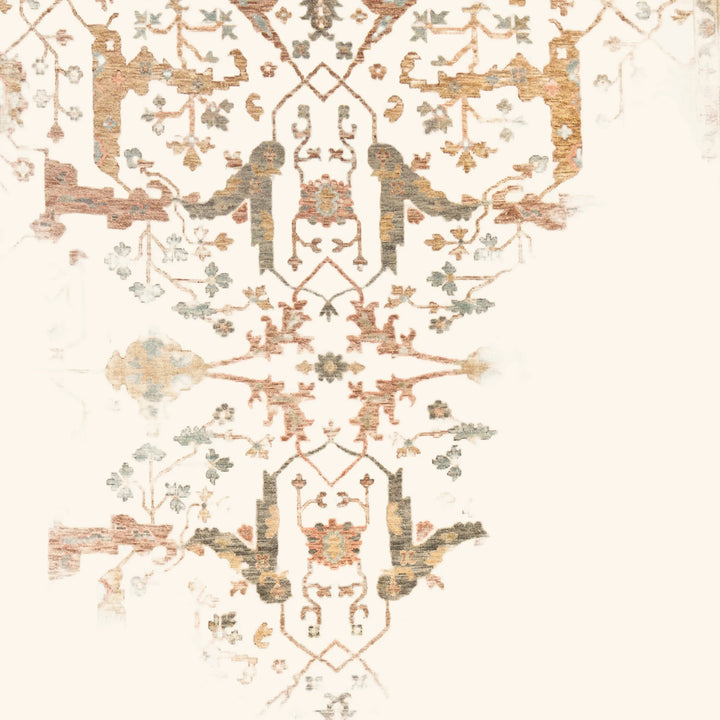 Ivory Traditional Silk Rug - 8' x 10'
