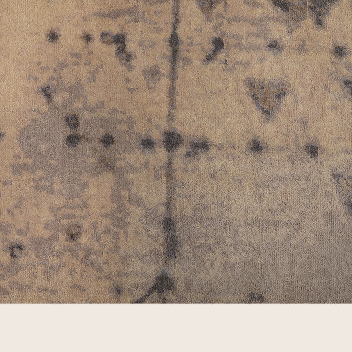 Dark Grey Contemporary Silk Rug - 8' x 10'