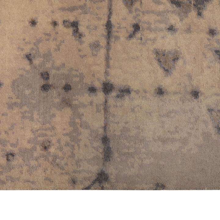 Dark Grey Contemporary Silk Rug - 8' x 10'