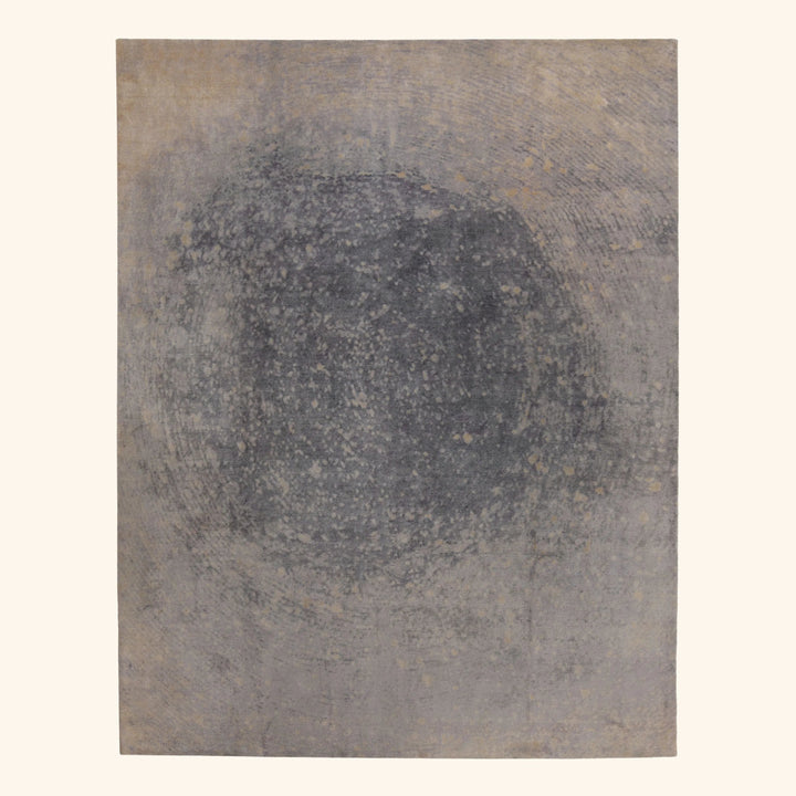 Grey Contemporary Silk Rug - 8' x 10'