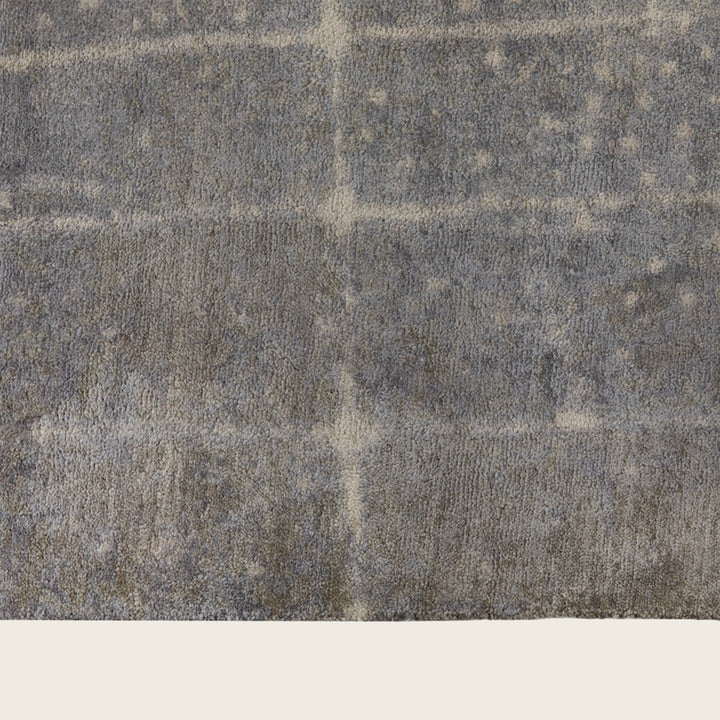 Grey Contemporary Silk Rug - 8' x 10'