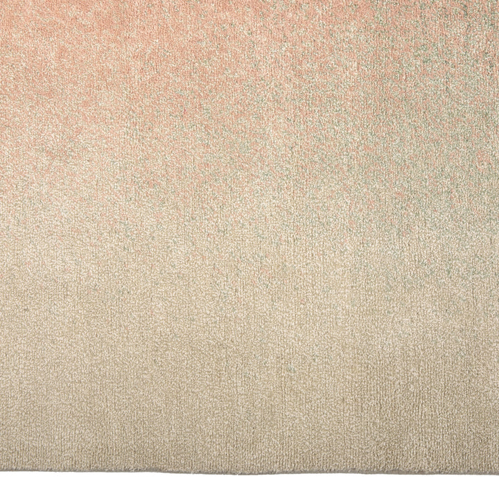 Contemporary Wool Blend Rug Green Pink / 10x14