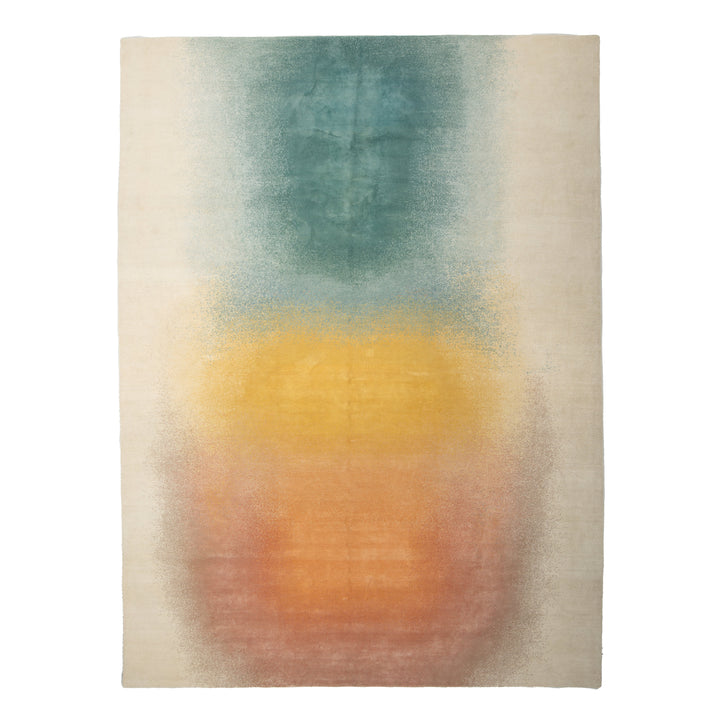 Contemporary Wool Blend Rug Multicolored / 10x14