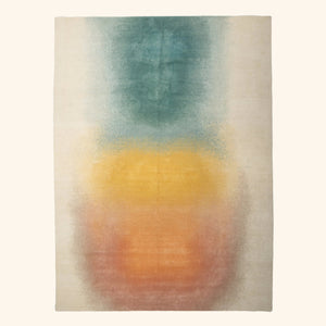 Contemporary Wool Blend Rug Orange Pink / 10x14 - hover