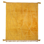 Gold Berber Wool Rug - 8'9" x 10'1"