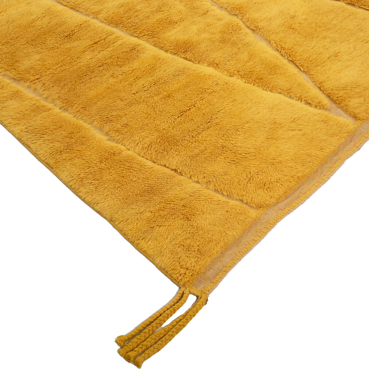 Gold Berber Wool Rug - 8'9" x 10'1"