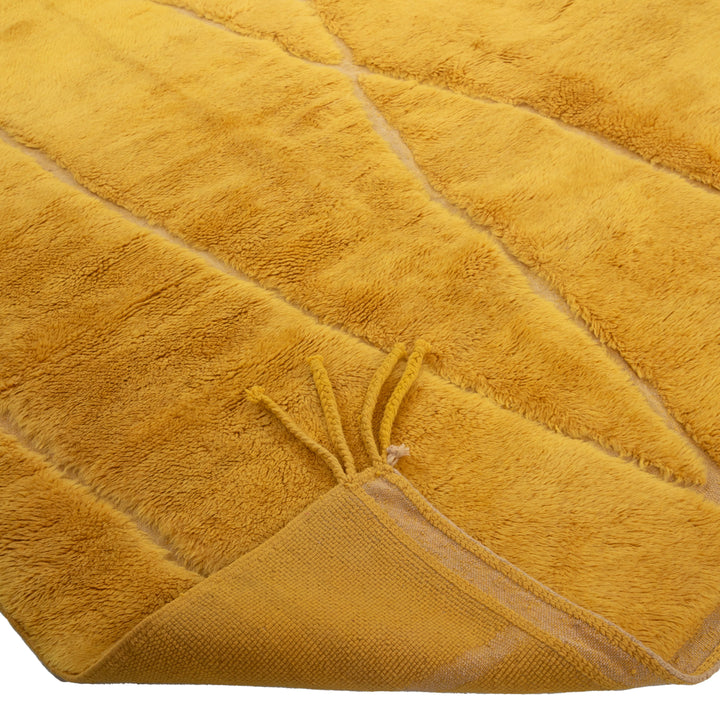 Gold Berber Wool Rug - 8'9" x 10'1"