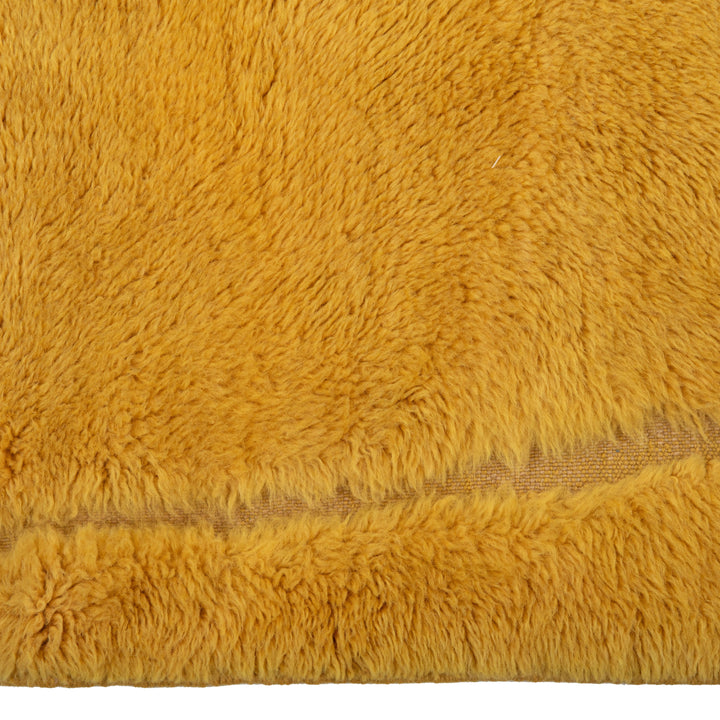 Gold Berber Wool Rug - 8'9" x 10'1"