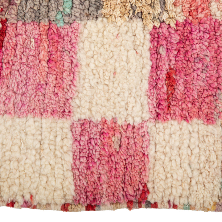 Pink Berber Wool Rug - 6'5" x 10'3"