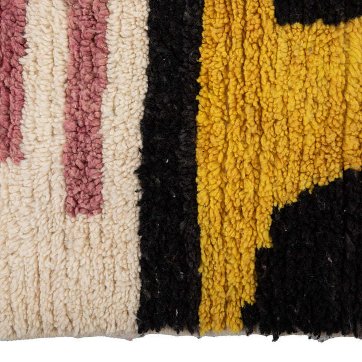 Multicolored Berber Wool Rug - 6'5" x 9'9"