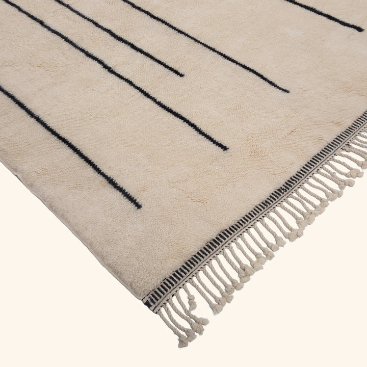 Ivory Berber Wool Rug - 10'3" x 13'2"
