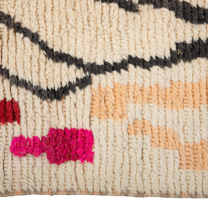 Multicolored Berber Wool Rug - 5'5" x 8'3"