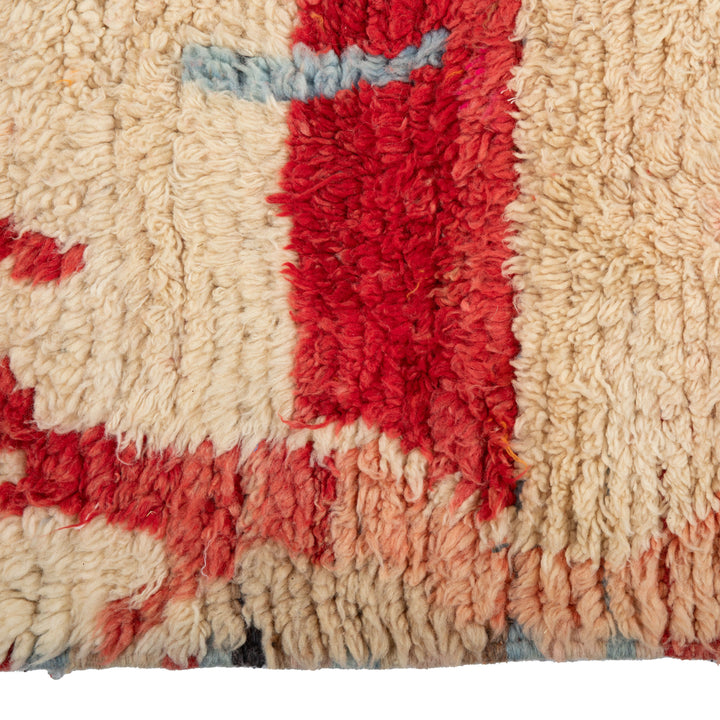 Multicolored Berber Wool Rug - 6'3" x 9'7"