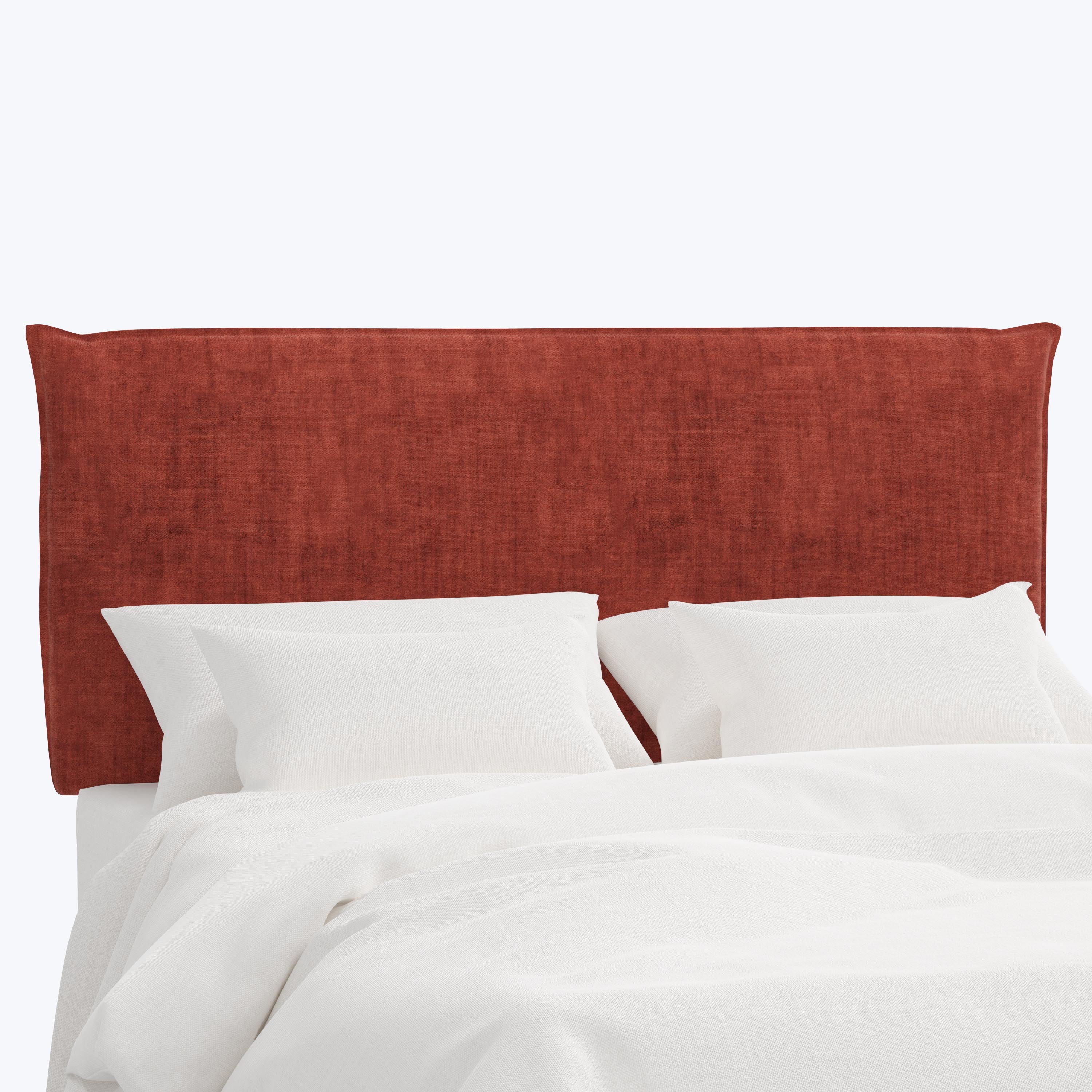 Willow Headboard Twin / Antique Velvet Paprika