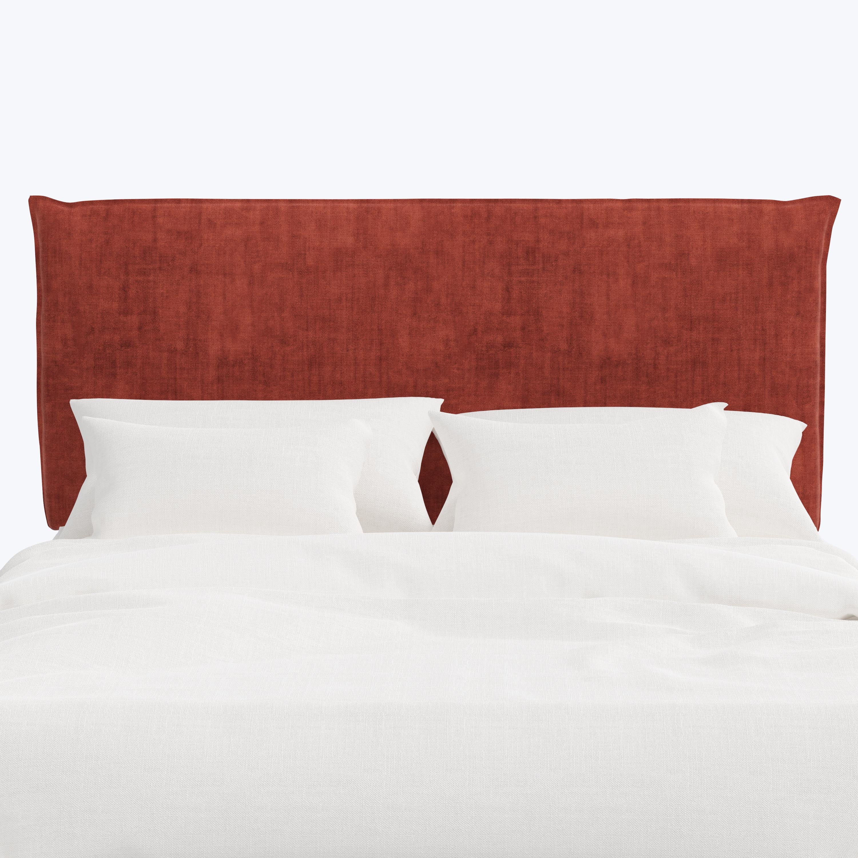 Willow Headboard Twin / Antique Velvet Paprika