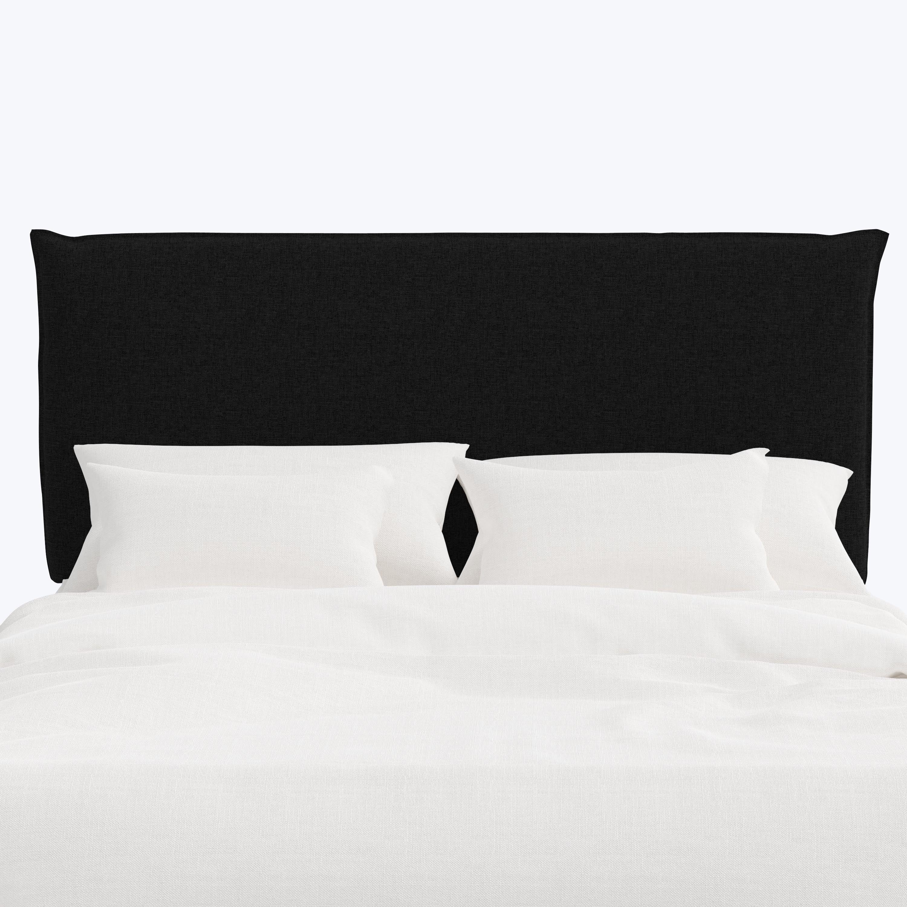 Willow Headboard Twin / Zuma Linen Black