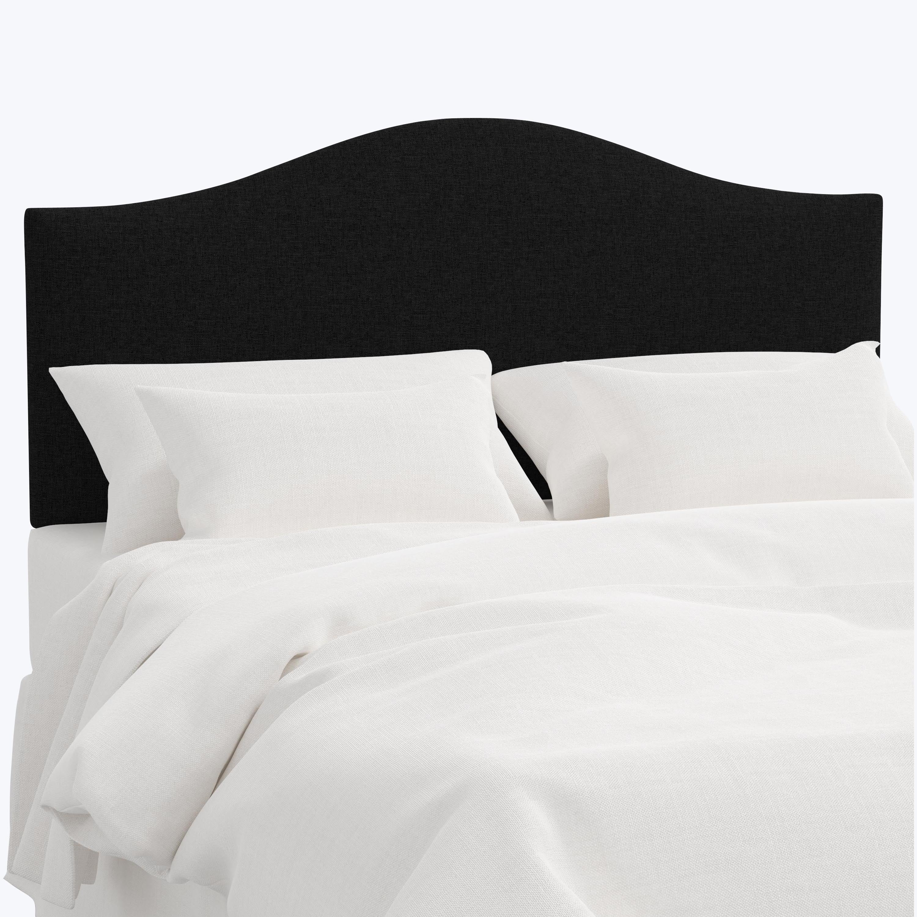 Wednesday Headboard Twin / Zuma Linen Black