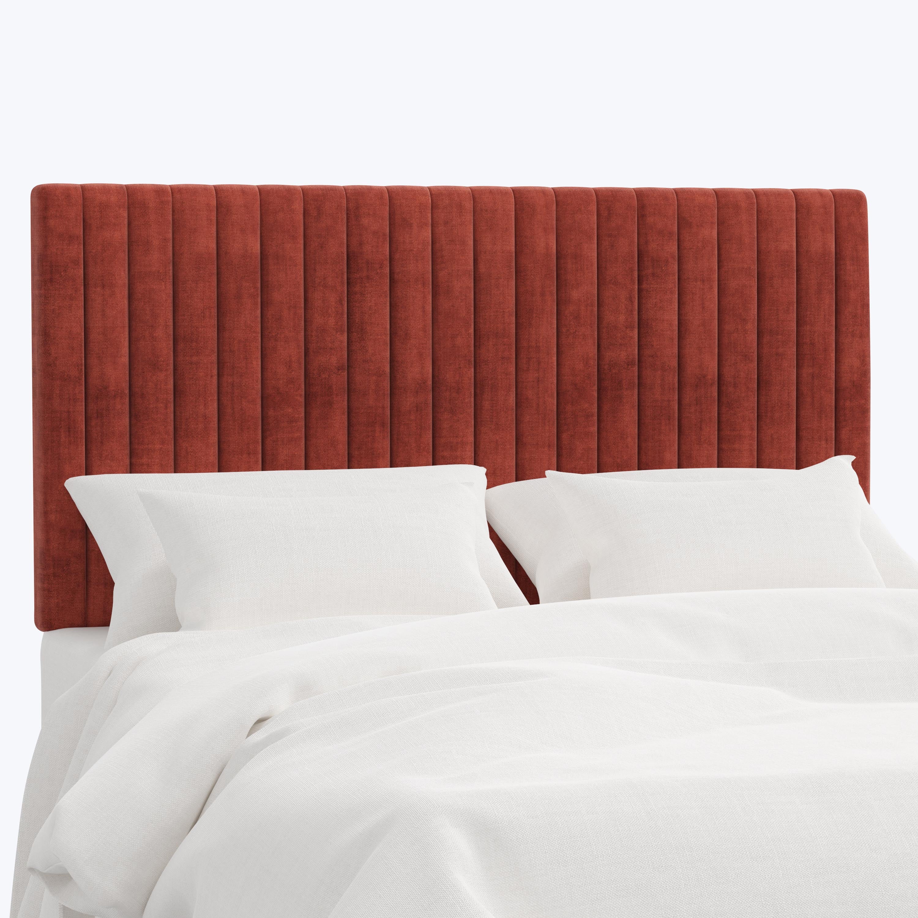 Minetta Headboard Twin / Antique Velvet Paprika