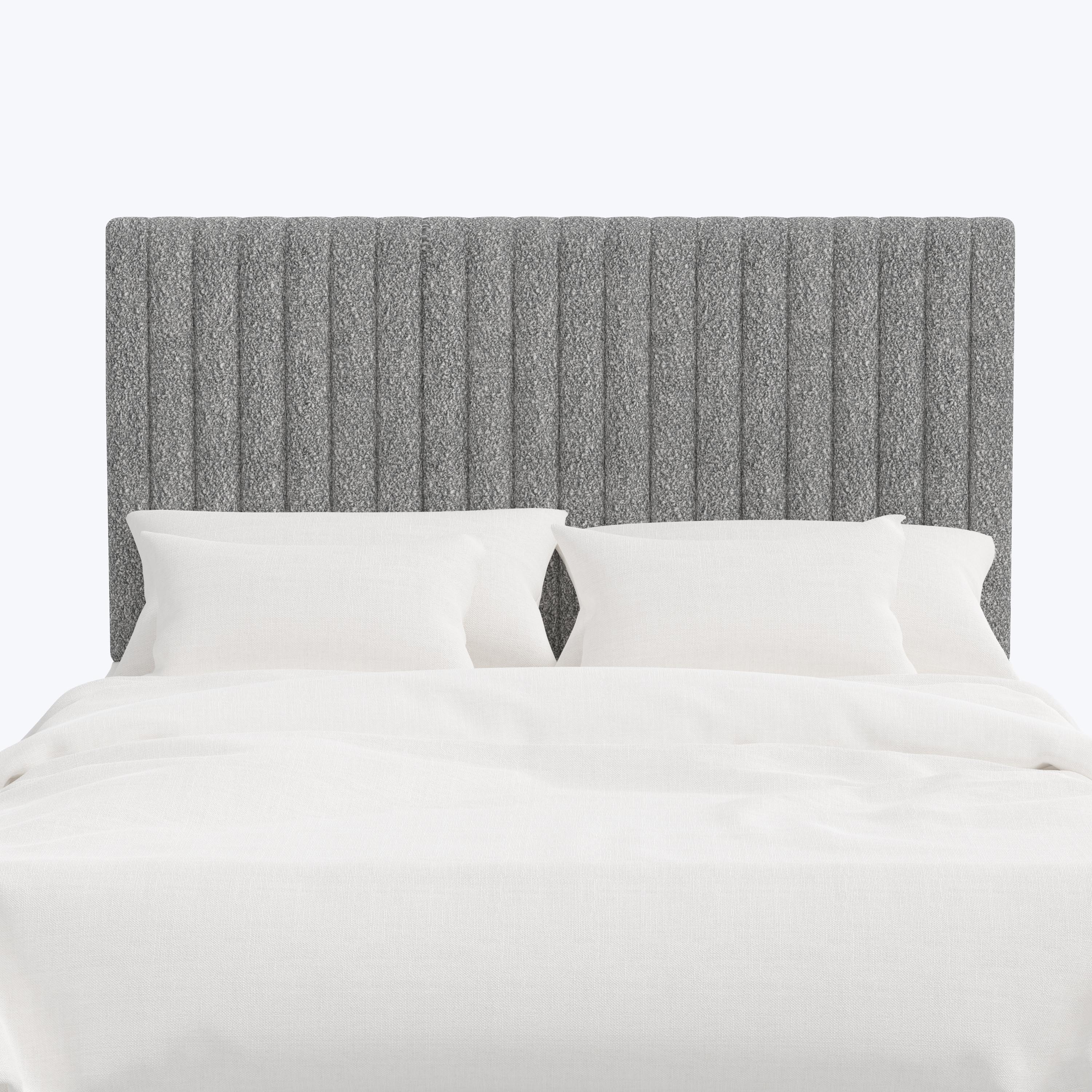 Minetta Headboard Twin / Boucle Grey