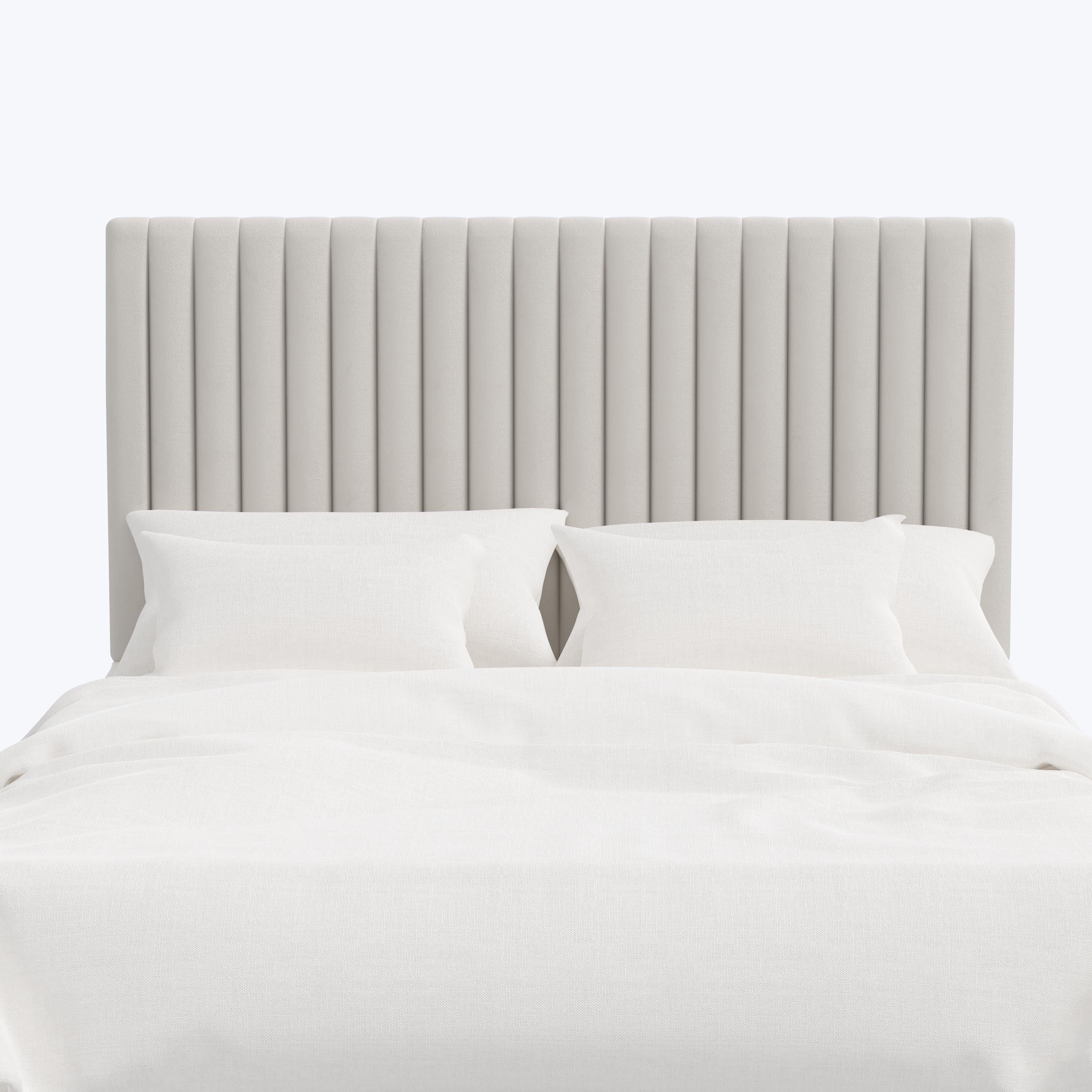 Minetta Headboard Twin / Velvet Light Grey