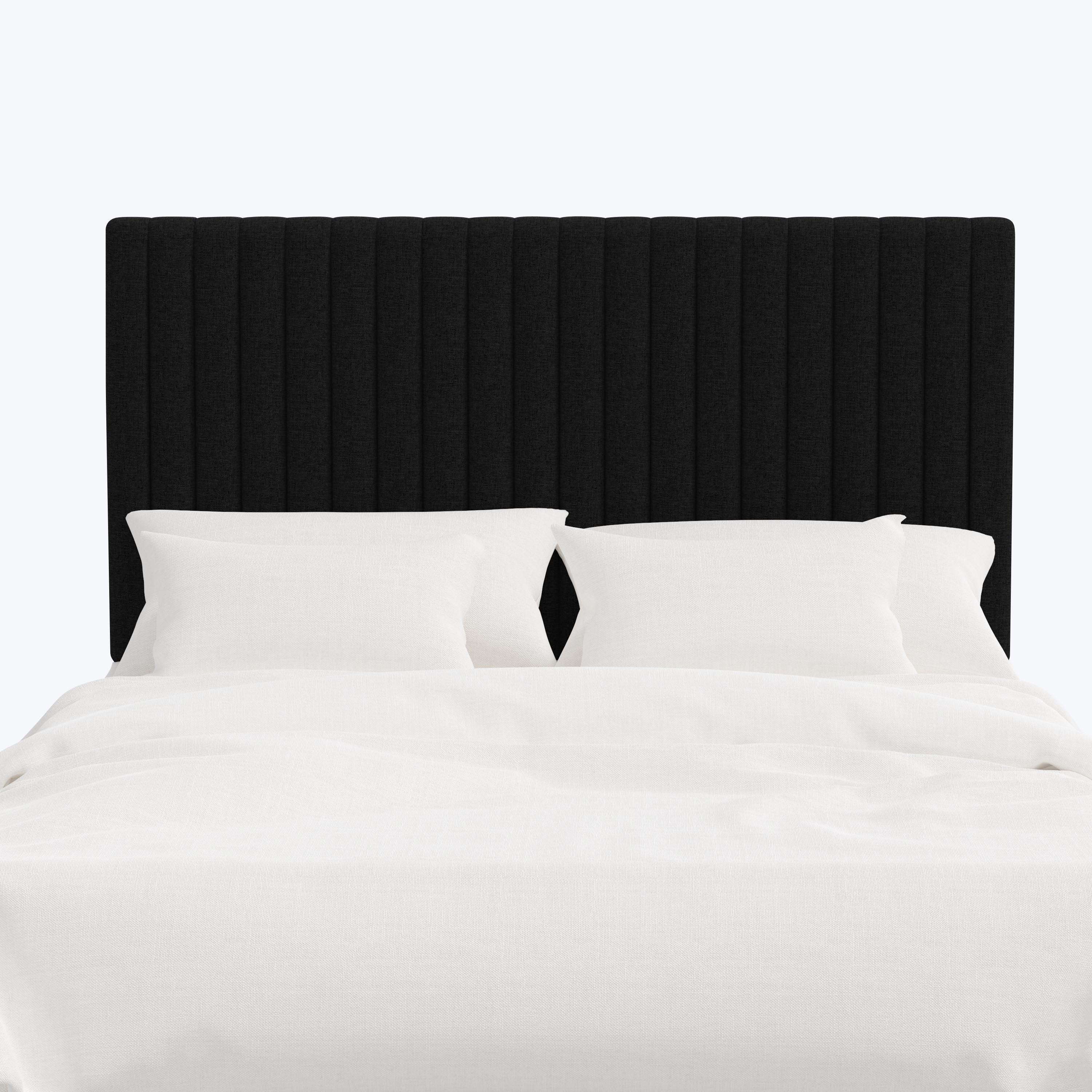 Minetta Headboard Twin / Zuma Linen Black