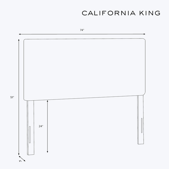 Minetta Headboard California King / Zuma Linen Feather