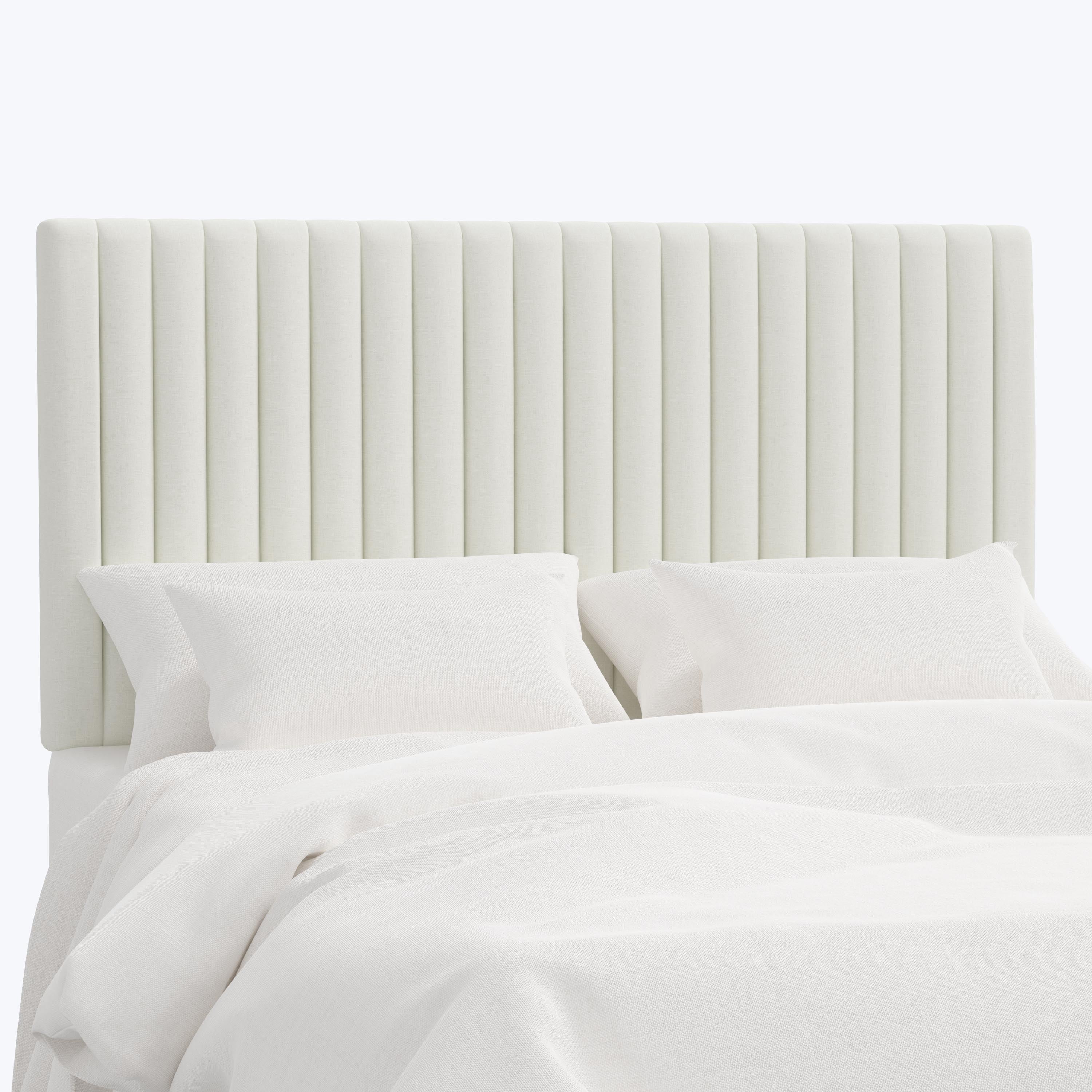 Minetta Headboard Twin / Zuma Linen White