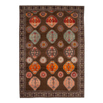 Brown Traditional Kars Wool Rug - 9'10" x 14'3"