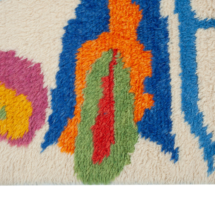 Multicolored Carnaby Moroccan Style Wool Rug - 9'2" x 11'1"