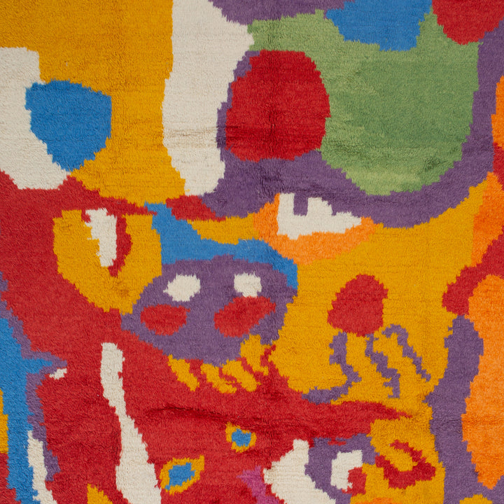 Multicolored Carnaby Moroccan Style Wool Rug - 10'4" x 13'1"