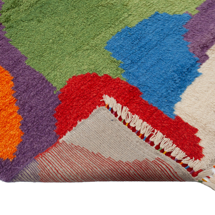 Multicolored Carnaby Moroccan Style Wool Rug - 10'4" x 13'1"