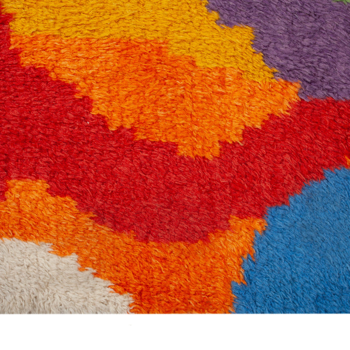 Multicolored Carnaby Moroccan Style Wool Rug - 10'4" x 13'1"
