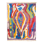 Multicolored Carnaby Moroccan Style Wool Rug - 7'7" x 9'5"