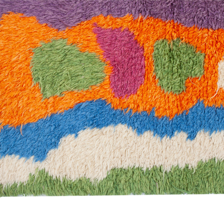 Multicolored Carnaby Moroccan Style Wool Rug - 9'5" x 11'1"