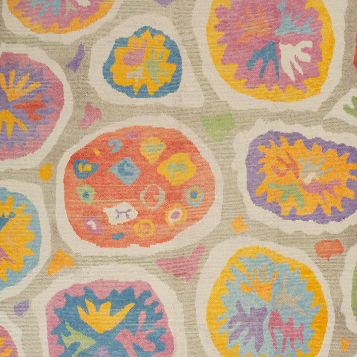 Multicolored Carnaby Moroccan Style Wool Rug - 12'5" x 9'5"