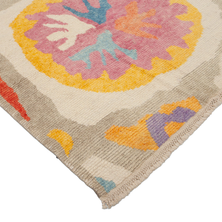 Multicolored Carnaby Moroccan Style Wool Rug - 12'5" x 9'5"