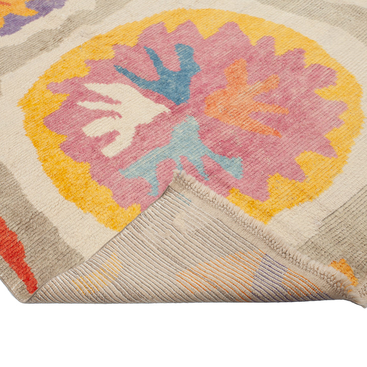 Multicolored Carnaby Moroccan Style Wool Rug - 12'5" x 9'5"